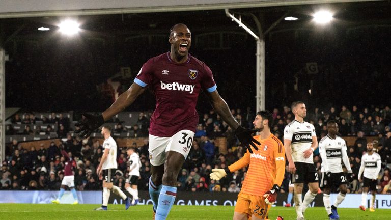 West Ham forward Michail Antonio
