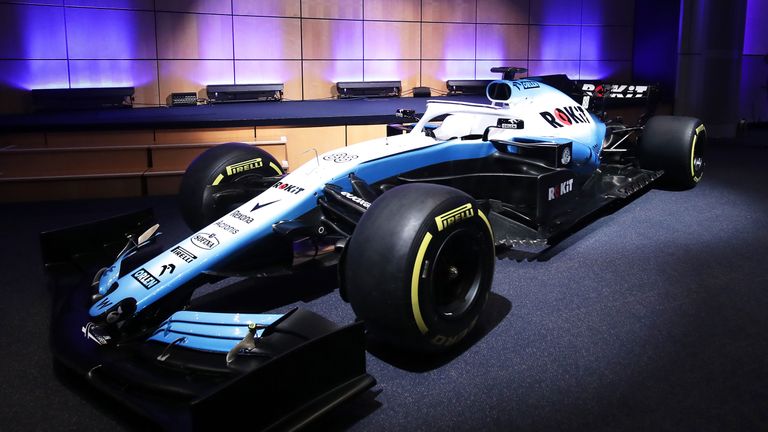 Unveiling of the new livery during the Williams 2019 livery launch