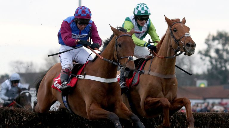 Topofthegame (right) - heading straight to Cheltenham