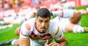 Catalans run in six tries to thump Hull