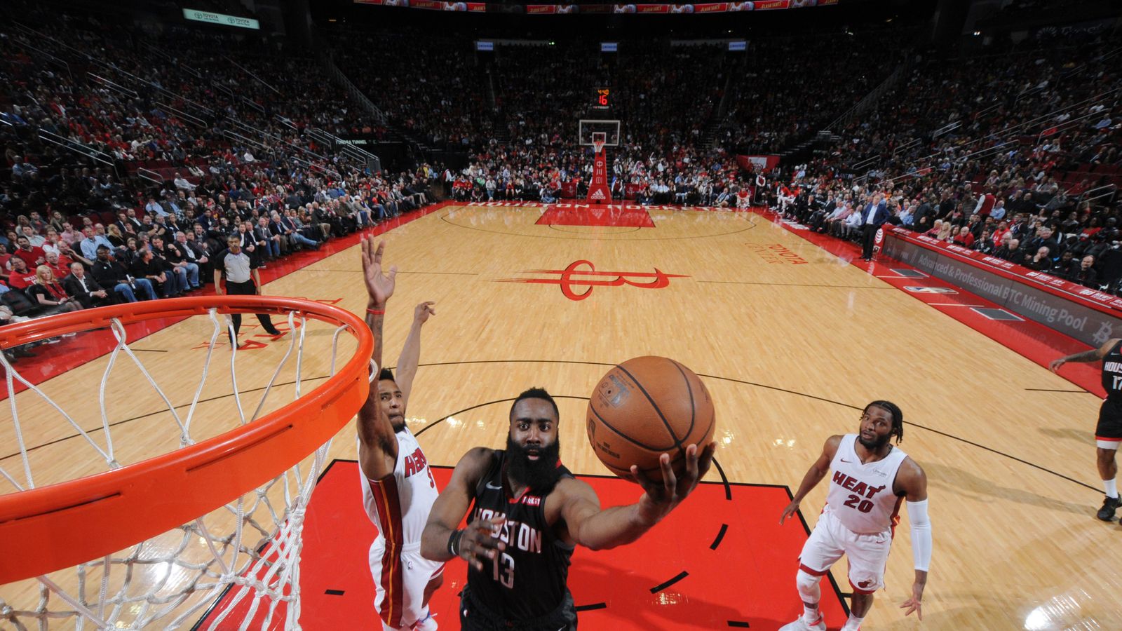 James Harden Erupts For 58 Points As Houston Rockets Rally To Beat Miami Heat Nba News Sky