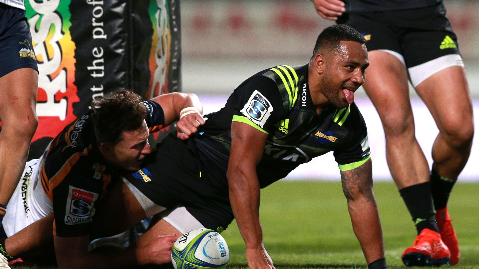 Super Rugby: Ngani Laumape fuels Hurricanes win over Brumbies, Rebels ...