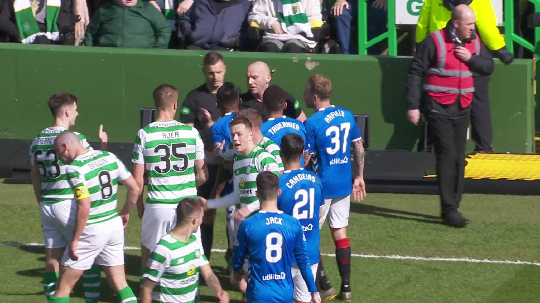 Rangers Ryan Kent Charged By Scottish Fa Over Scott Brown Incident At Celtic Park Football 2412