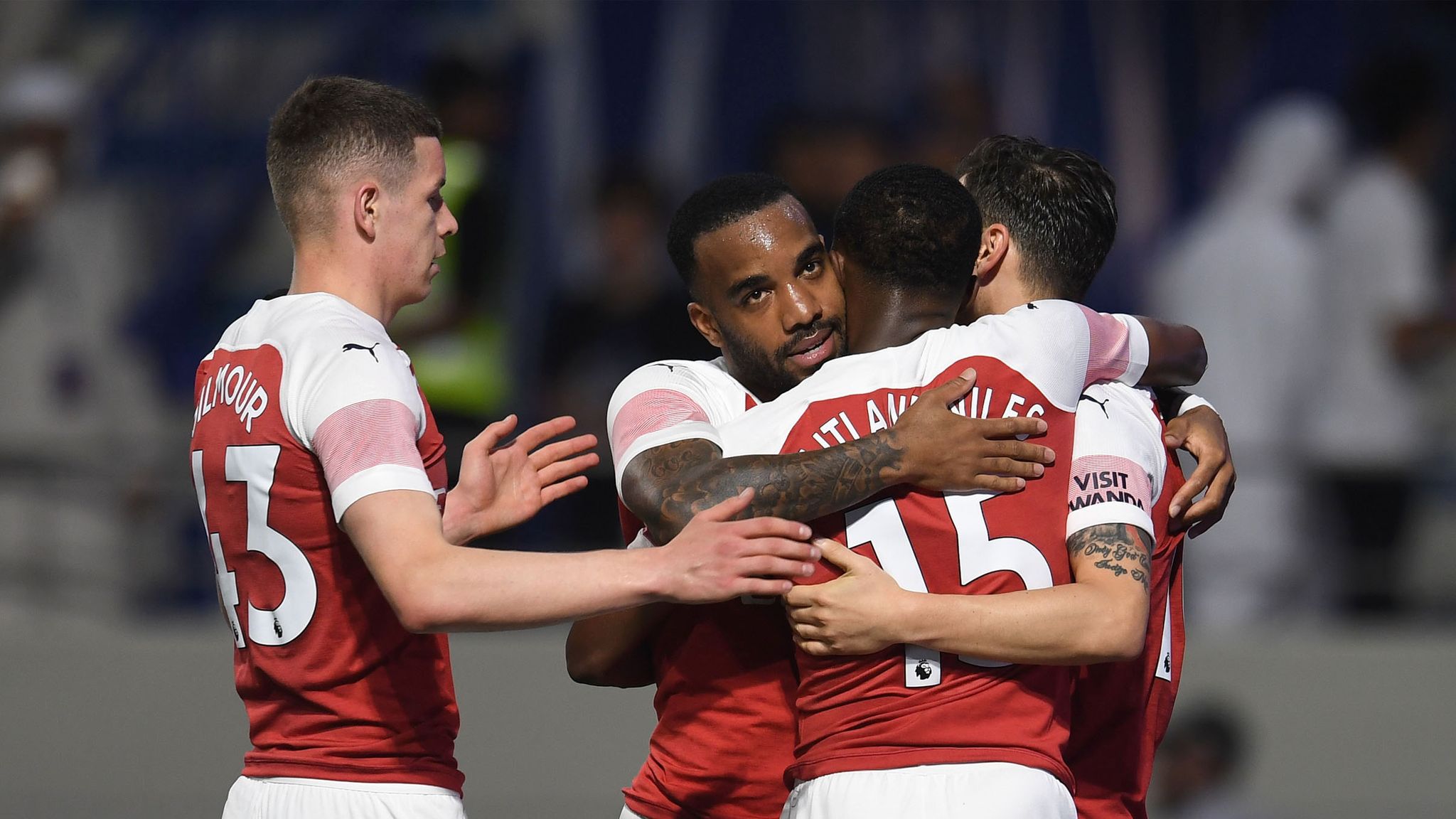 Al Nasr 2 3 Arsenal Alexandre Lacazette Scores In Friendly Win Football News Sky Sports