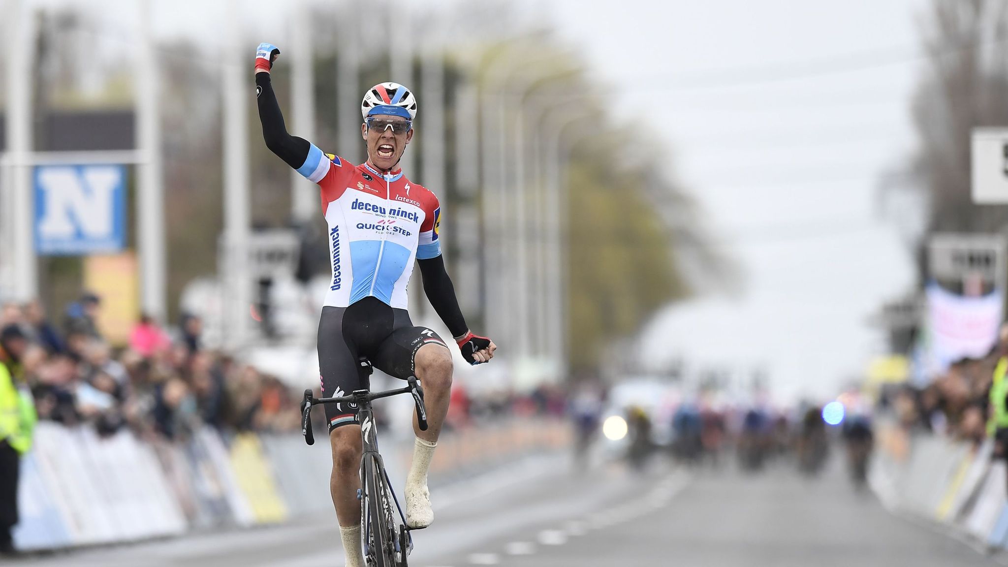 Team Skys Owain Doull second behind Bob Jungels at Kuurne-Brussels-Kuurne Cycling News Sky Sports