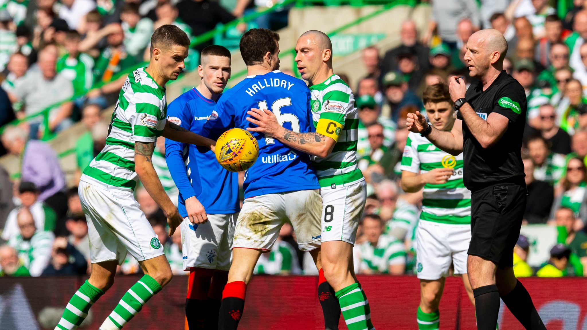 Celtic And Rangers Both Fined For Old Firm Melee | Football News | Sky ...