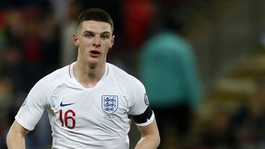 Declan Rice is set to make his first start for England on Monday night