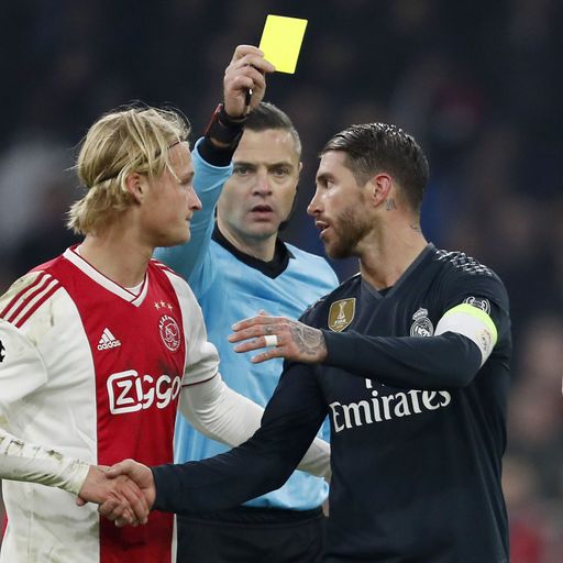 Ramos admits Ajax card error