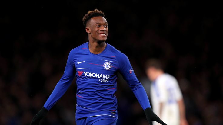 Callum Hudson-Odoi scored for Chelsea in their win over Dynamo Kiev at Stamford Bridge