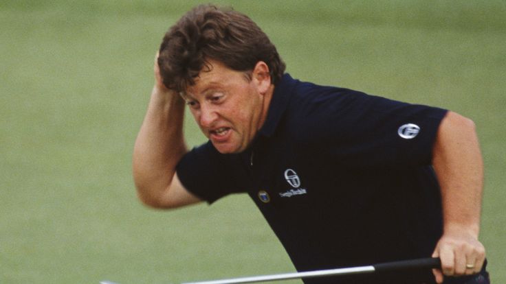 Ian Woosnam holes the winning putt in 1991 to complete a British quadruple of victories
