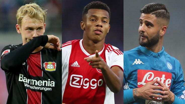 Julian Brandt, David Neres and Lorenzo Insigne are among potential replacements for Eden Hazard at Chelsea