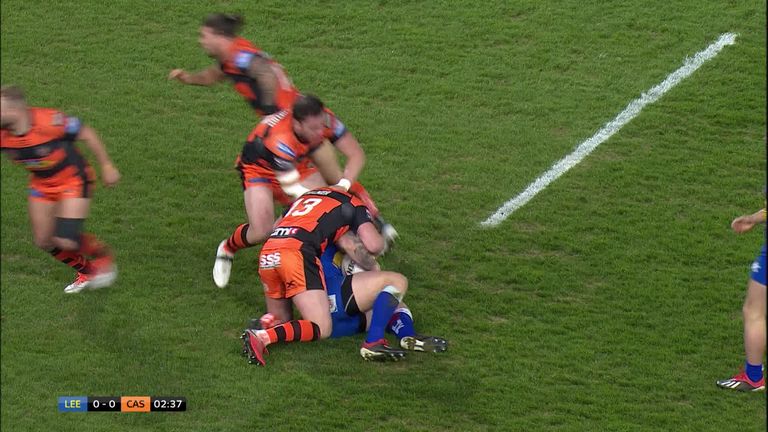 Watch highlights of Leeds' 21-20 win over Castleford in March