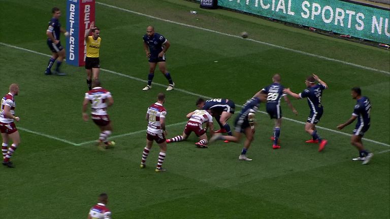 Highlights from the Super League clash between Wigan and Catalans.