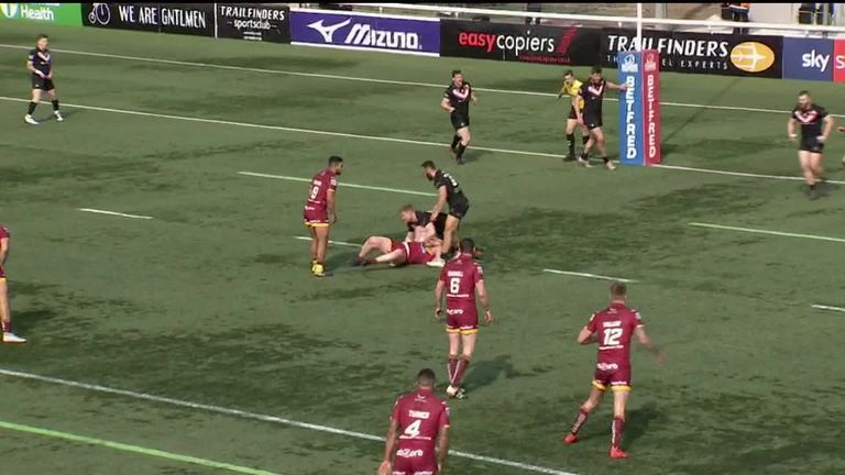 Highlights from the Super League clash between London Broncos and Huddersfield. 