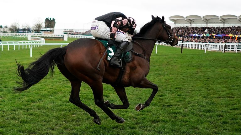  Harry Skelton and Ch'Tibello win the  Randox Health County Handicap Hurdle 