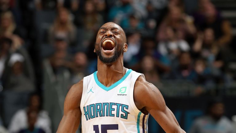 A joyous Kemba Walker celebrates Charlotte's overtime win