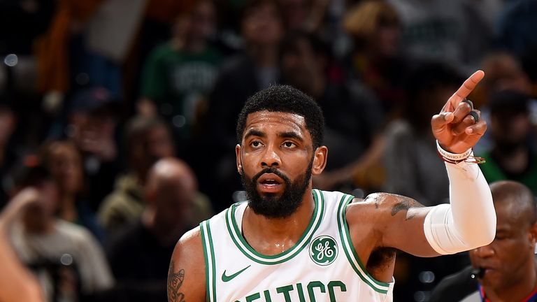 Kyrie Irving runs the Celtics offense against Indiana