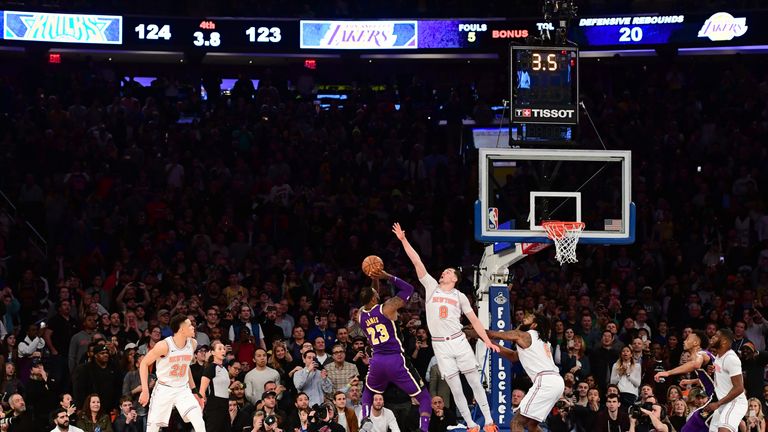 Mario Hezonja rises to make a game-saving block on LeBron James