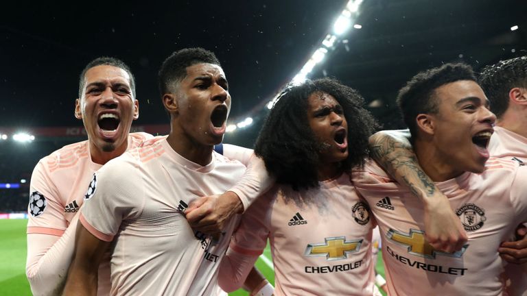 Marcus Rashford's last-gasp penalty sent Manchester United into the Champions League quarter-finals