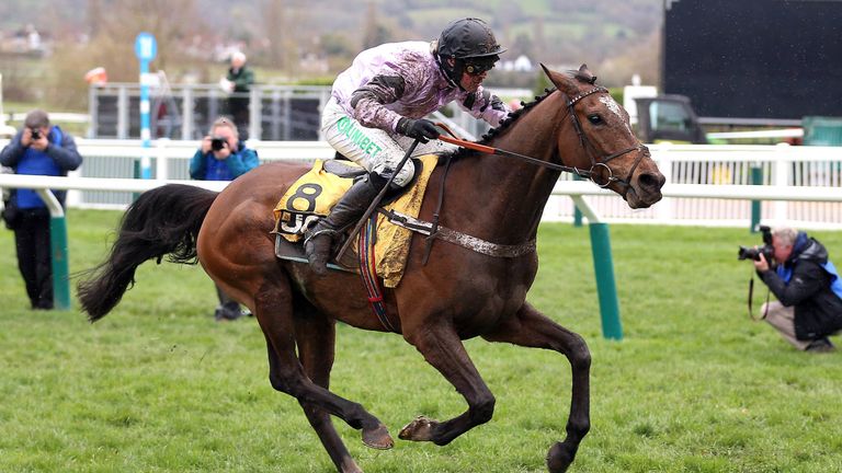 Pentland Hills on his way to JCB Triumph Hurdle glory