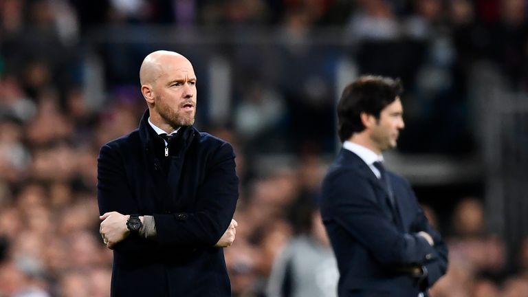 Erik ten Hag and Santiago Solari
