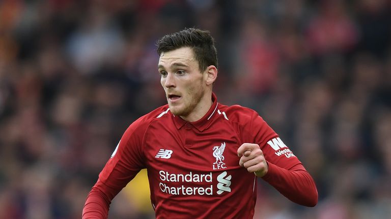 Andy Robertson Liverpool v Tottenham