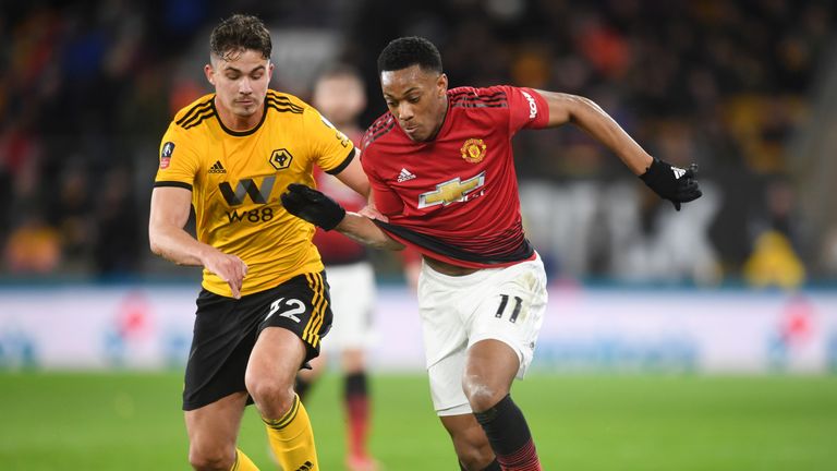 Anthony Martial has withdrawn from the France squad after playing in Manchester United's 2-1 defeat to Wolves on Saturday