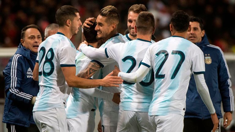 Angel Correa scored Argentina's late winner against Morocco