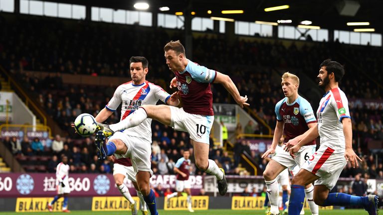 Ashley Barnes missed a good chance in the second period but Burnley were second best