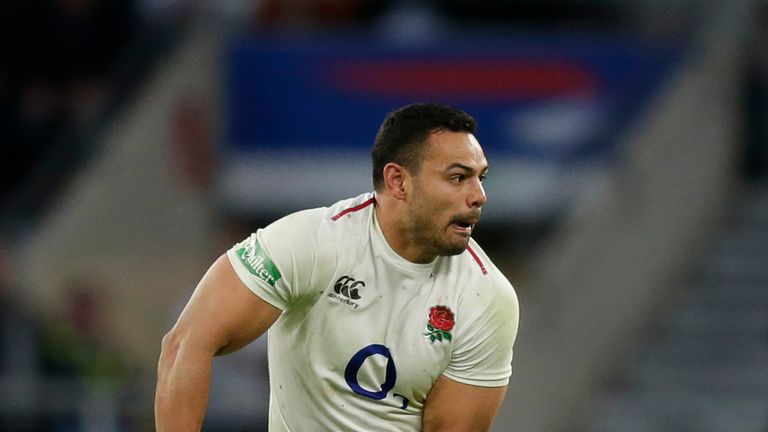 Ben Te'o in action for England during the Quilter International match against South Africa on November 3, 2018