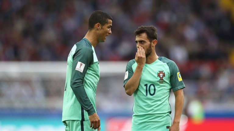 Bernardo Silva believes he still has a long way to go before he can be compared to Portuguese team-mate Cristiano Ronaldo