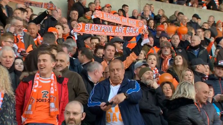 Blackpool are back: Supporters end their four year boycott of Bloomfield Road.