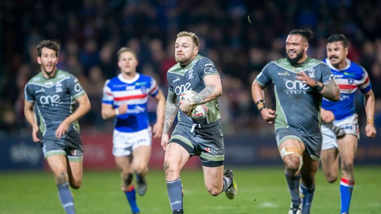 Warrington's Blake Austin played a major role in helping his side beat Wakefield