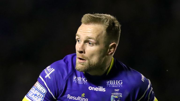 Warrington Wolves' Blake Austin during the Betfred Super League match at Halliwell Jones Stadium, Warrington. PRESS ASSOCIATION Photo. Picture date: Thursday March 7, 2019. See PA story RUGBYL Warrington. Photo credit should read: Simon Cooper/PA Wire