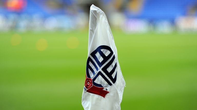 BOLTON, ENGLAND - JANUARY 4:  A general view of a corner flag at the Reebok Stadium during the FA CupThird Round match between Bolton Wanderers and Blackpool at the Reebok Stadium on January 4, 2014 in Bolton, England. (Photo by Clint Hughes/Getty Images).