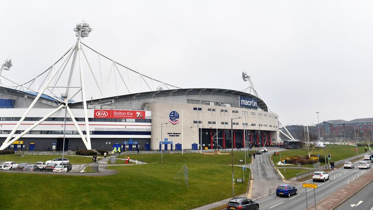 A general view of Bolton Wanderers' Macron Stadium in 2018