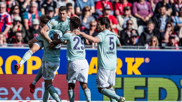 Robert Lewandowski scored for Bayern in their 1-1 draw with Freiburg