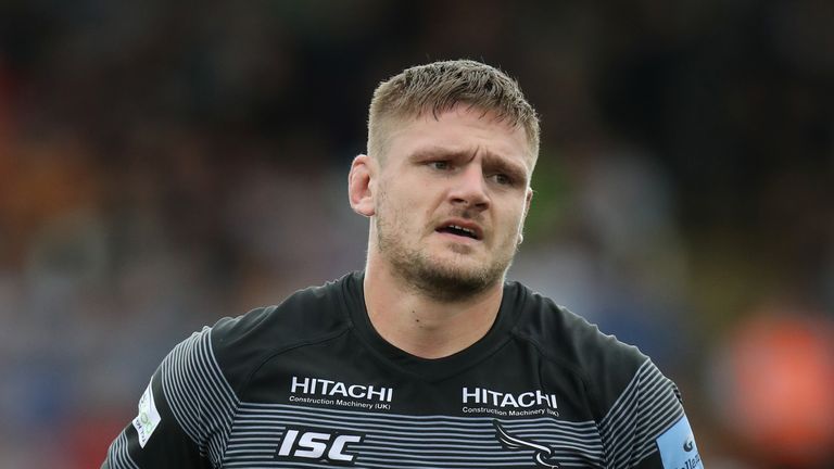 Newcastle lock Calum Green has been accused of biting Sale's Rob Webber