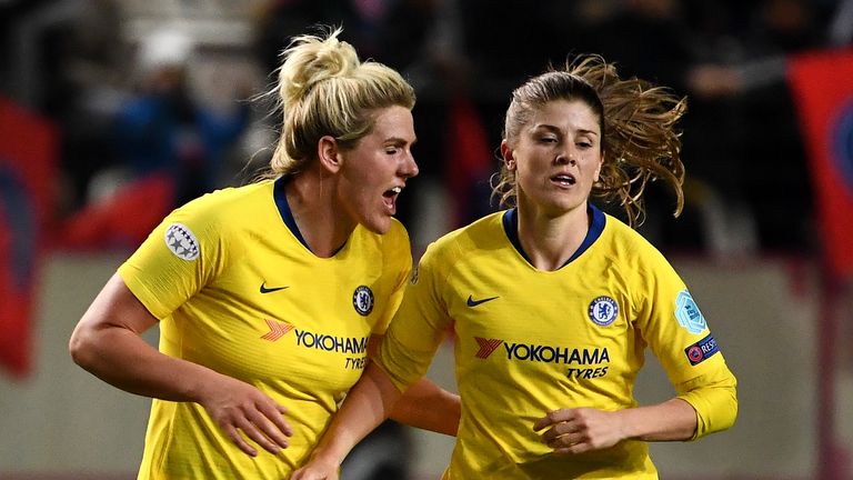 Chelsea Women are through to the Champions League semi-finals after a 3-2 aggregate win