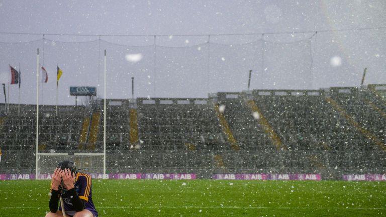 Ciara O'Connor of St. Martin's dejected at full-time