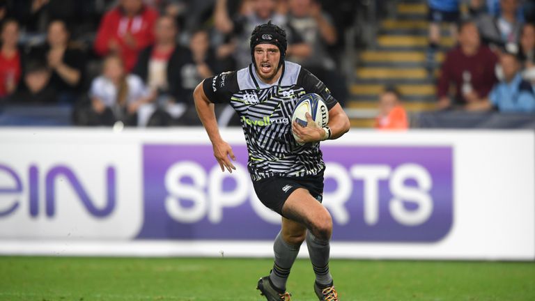 Dan Evans scored four tries for Ospreys