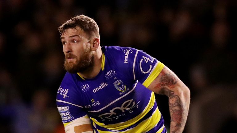 Picture by Paul Currie/SWpix.com - 15/03/2019 - Rugby League - Betfred Super League - Warrington Wolves v Wigan Warriors - Halliwell Jones Stadium, Warrington, England - Daryl Clark of Warrington Wolves