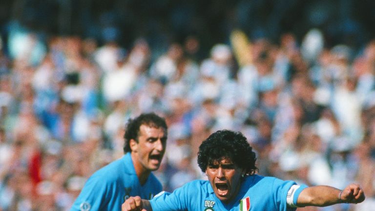 Diego Maradona, Napoli vs AC Milan, San Paolo Stadium