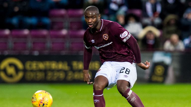 Dikamona has become a popular figure with Hearts fans since arriving at the club