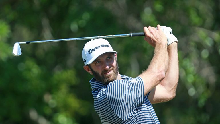 Dustin Johnson during the final round of the Valspar Championship