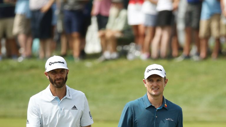 during the second round of the BMW Championship at Aronimink Golf Club on September 7, 2018 in Newtown Square, Pennsylvania.