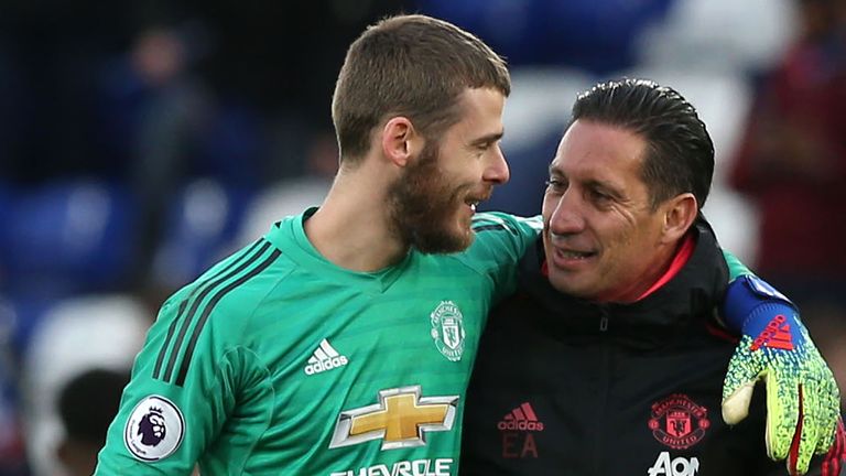 Goalkeeping coach Emilio Alvarez has a strong relationship with David de Gea