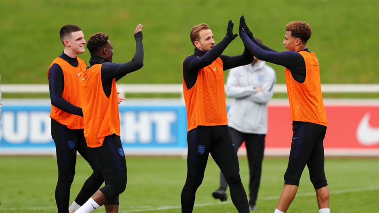 England training Harry Kane and Deli Alli