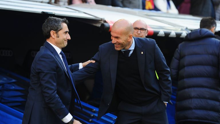  Zinedine Zidane and Ernesto Valverde