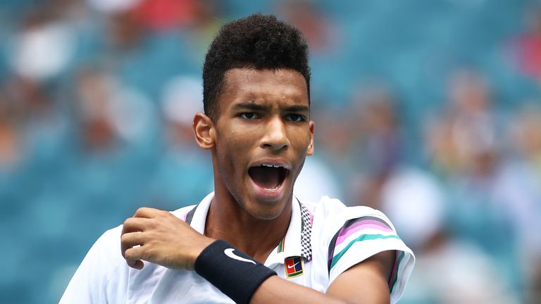 Felix Auger-Alliassime was unable to convert on breaks in both sets